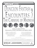 GURPS Dungeon Fantasy Encounters 3: The Carnival of Madness – Cover