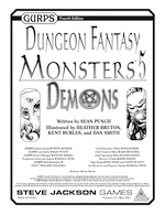 GURPS Dungeon Fantasy Monsters 5: Demons – Cover